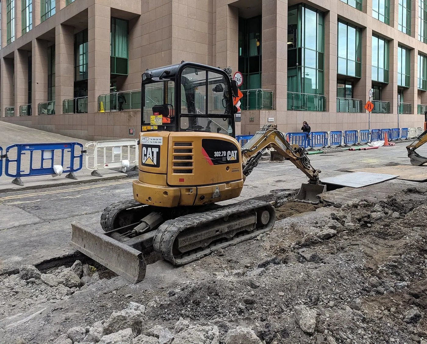 Caterpillar machine at work (representative photograph)