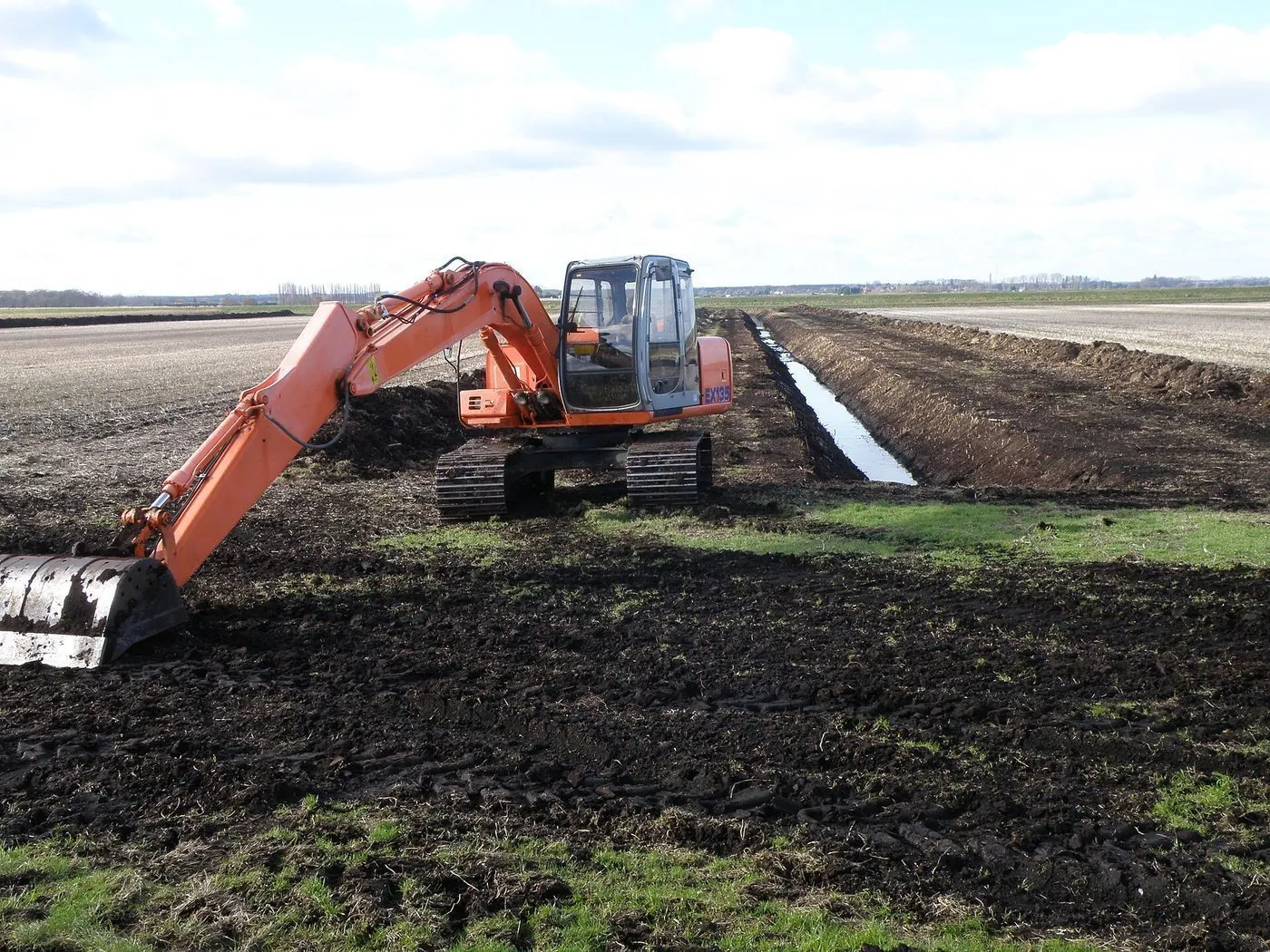 Hitachi machine at work (representative photograph)