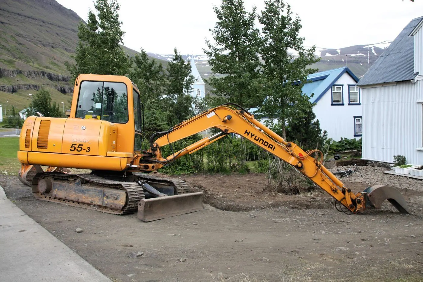 Hyundai machine at work (representative photograph)