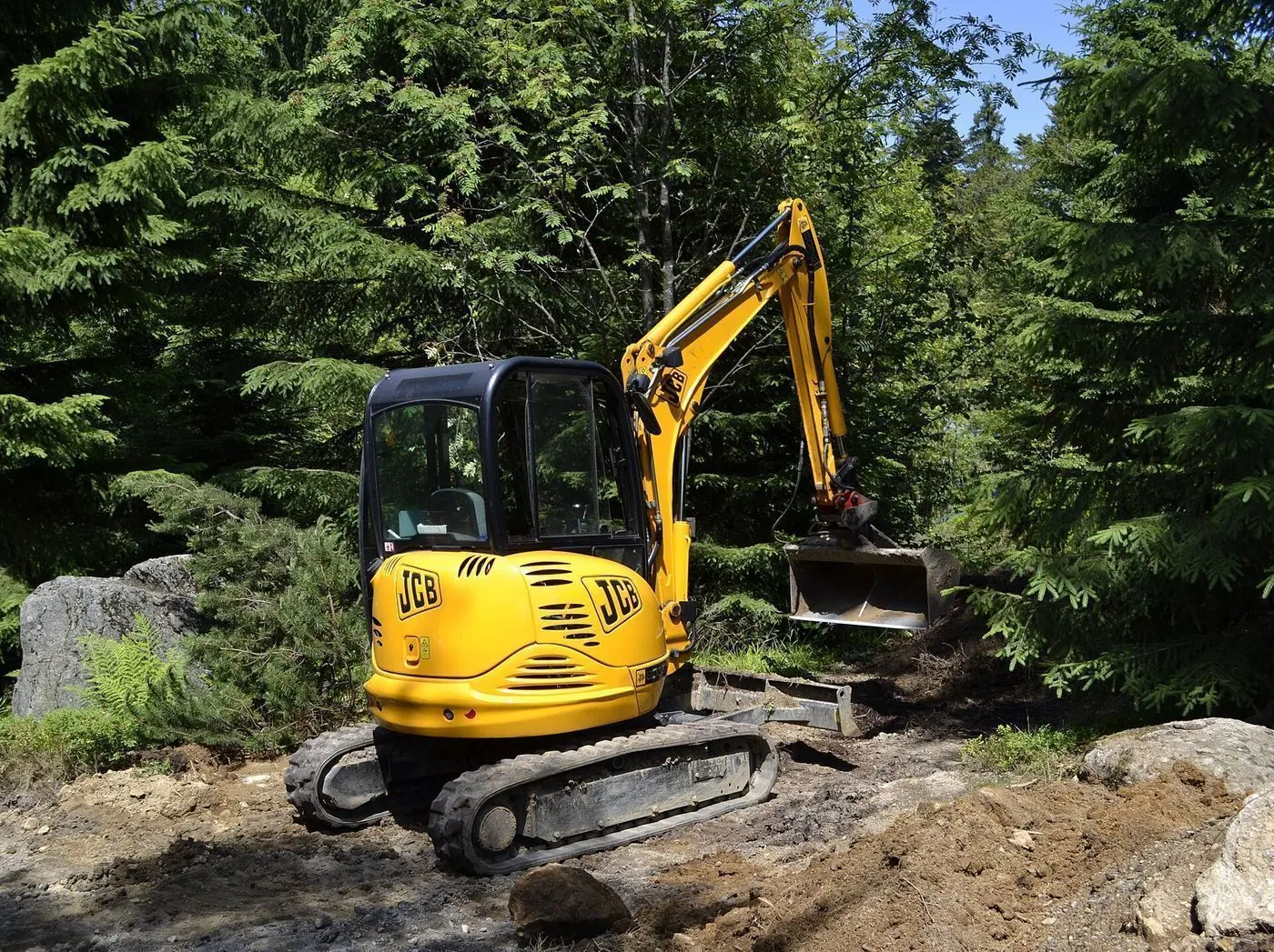 JCB machine at work (representative photograph)