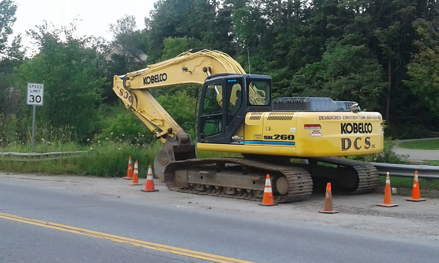 Kobelco machine at work (representative photograph)
