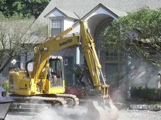 Komatsu excavator (representative photograph)