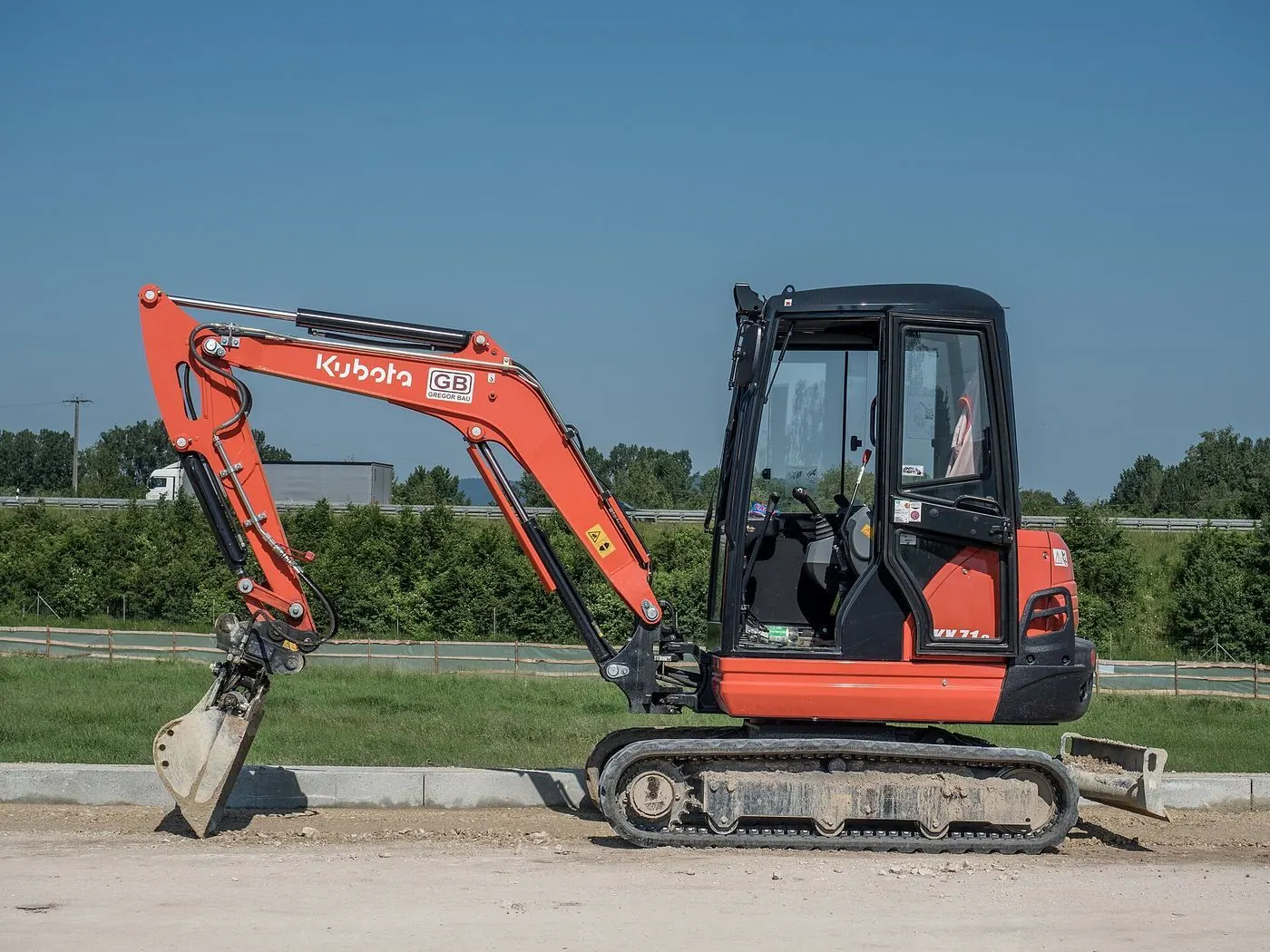 Kubota machine at work (representative photograph)