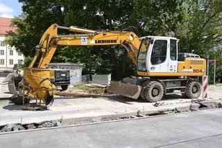 Liebherr excavator (representative photograph)