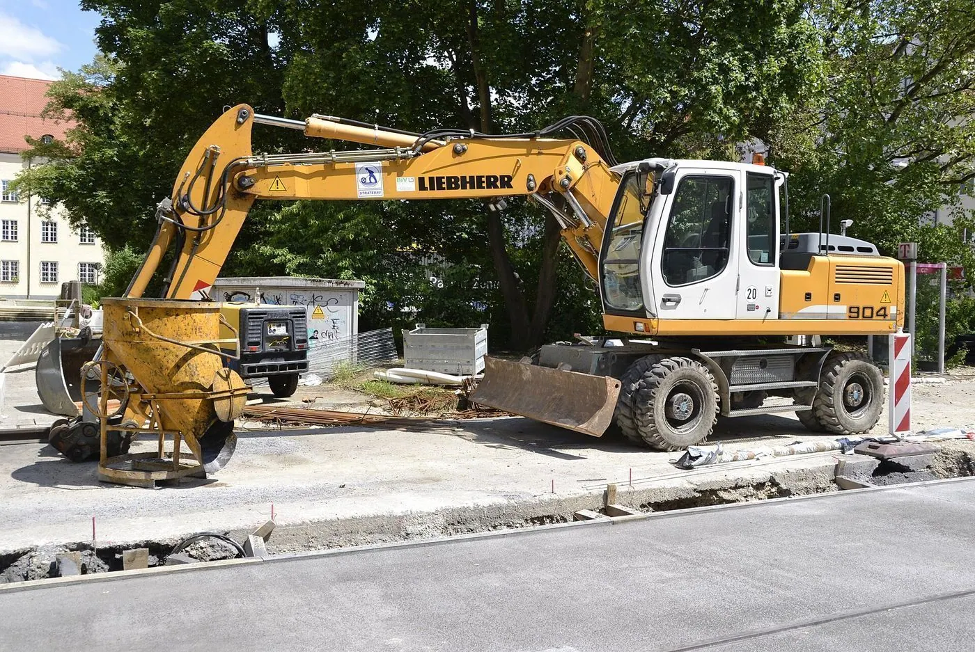 Liebherr machine at work (representative photograph)