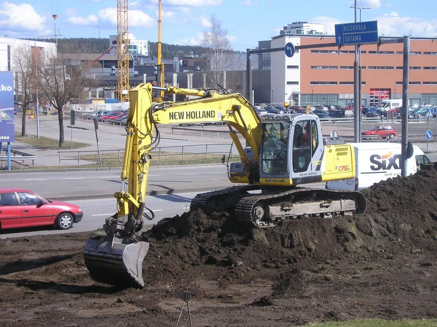 NewHolland machine at work (representative photograph)