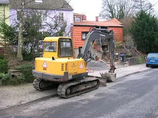 Volvo excavator (representative photograph)